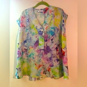PARKER - SILK PRINT TOP.